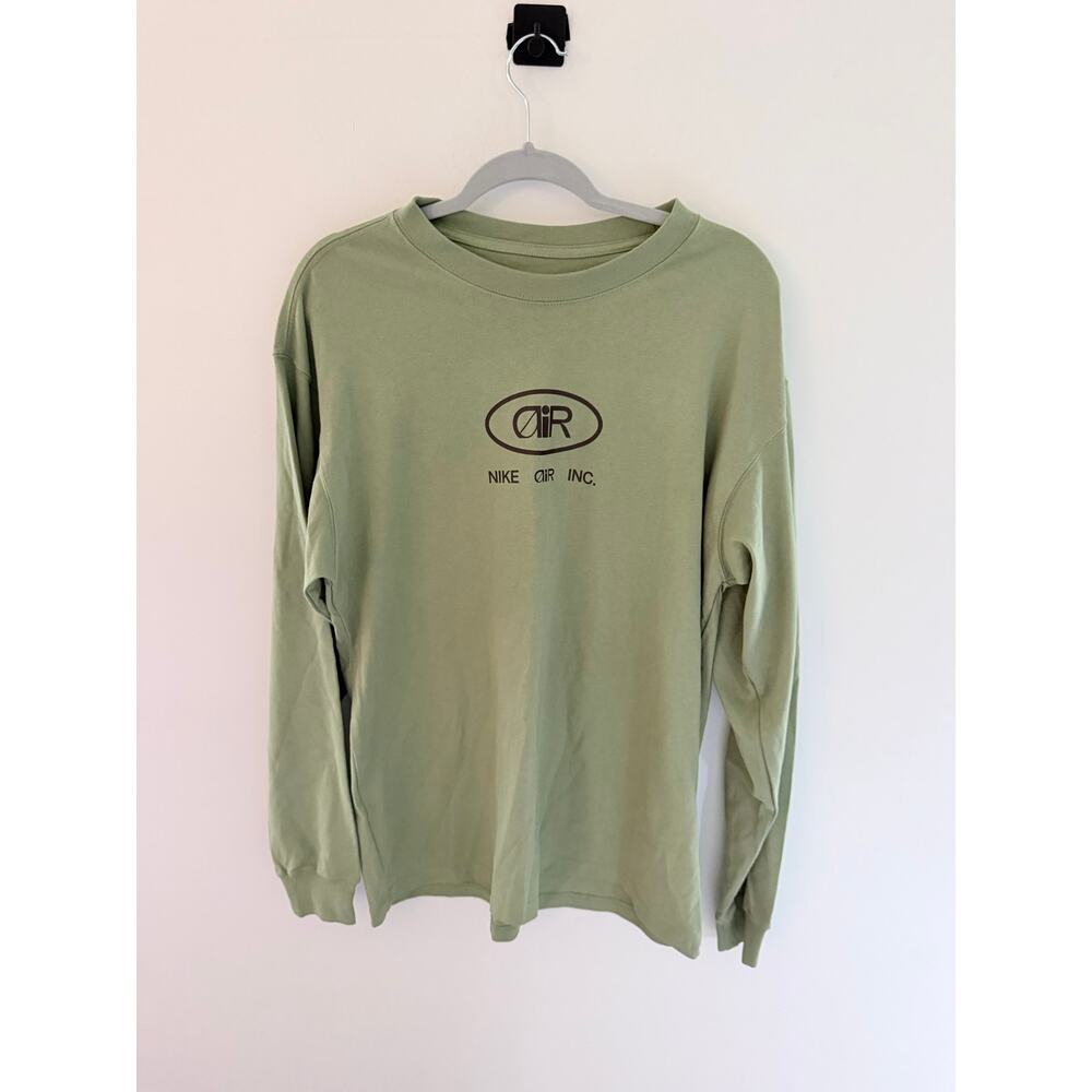 Nike NSW "Air Max Walk on Air" long-sleeve T-shirt avocado green color-Size M